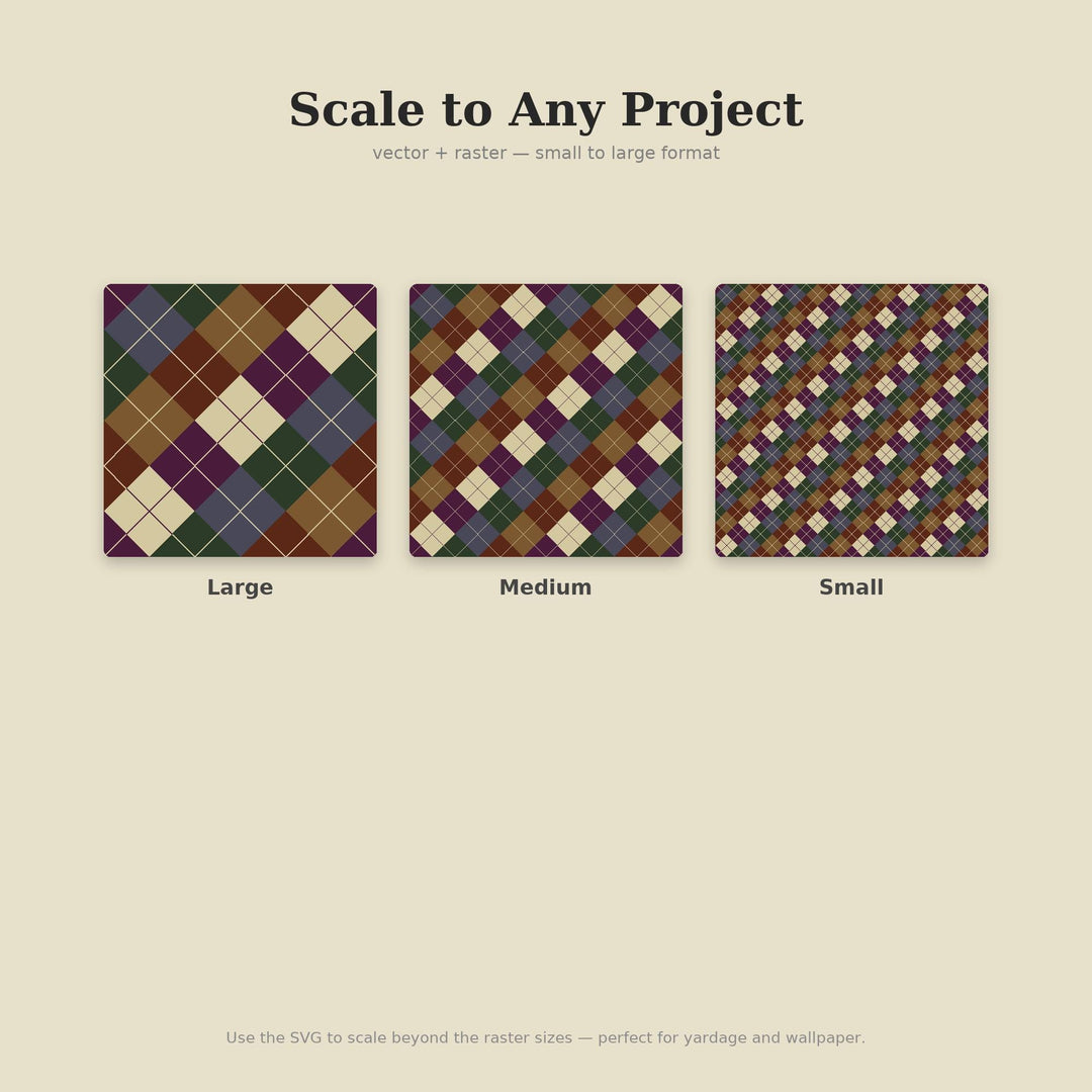 Dark Argyle Seamless Pattern | Multi-Color Dark Academia Argyle | .png .jpg .svg .pdf .pat | Digital Paper | Fabric & Surface Design