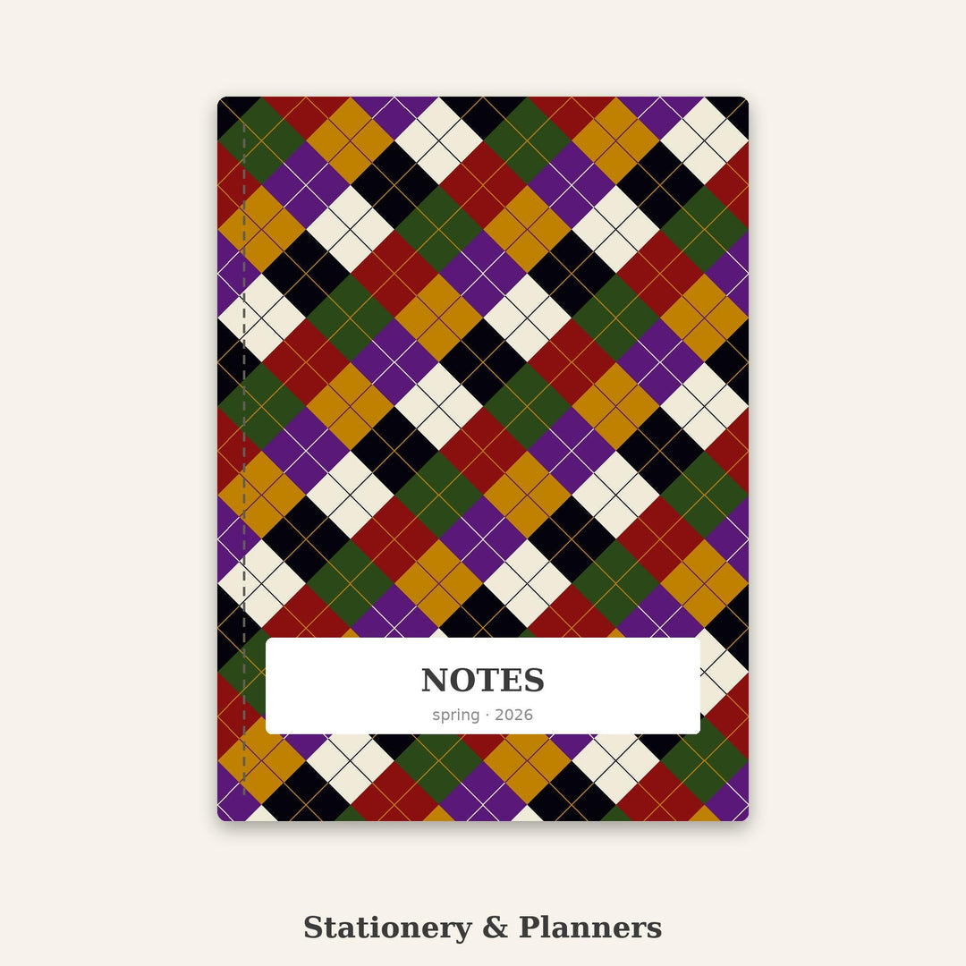 Dark Fantasy Argyle Seamless Pattern | Multi-Color Fabric Design (Digital Download)