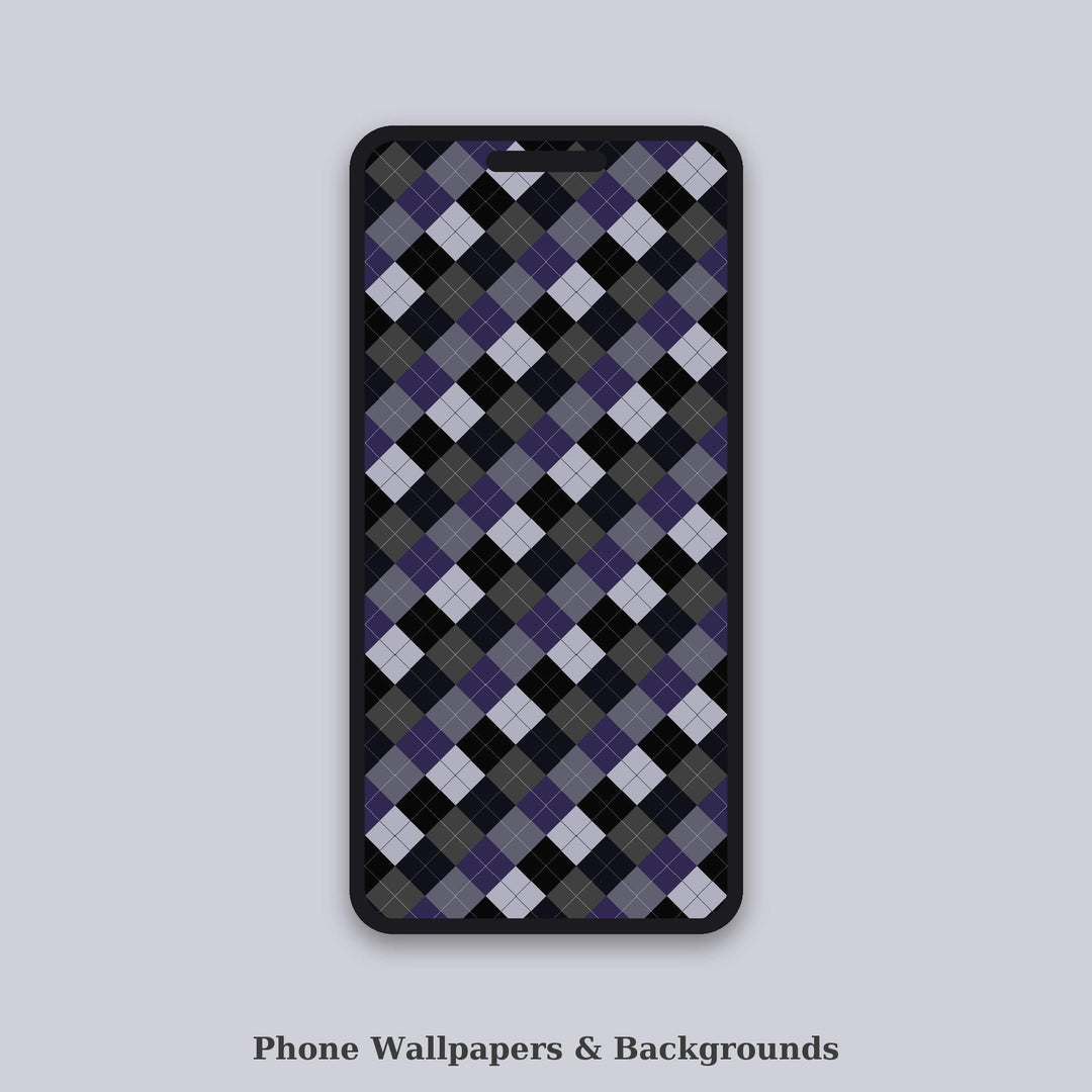 Dark Argyle Seamless Pattern | Multi-Color Dark Matter Argyle | .png .jpg .svg .pdf .pat | Digital Paper | Fabric & Surface Design