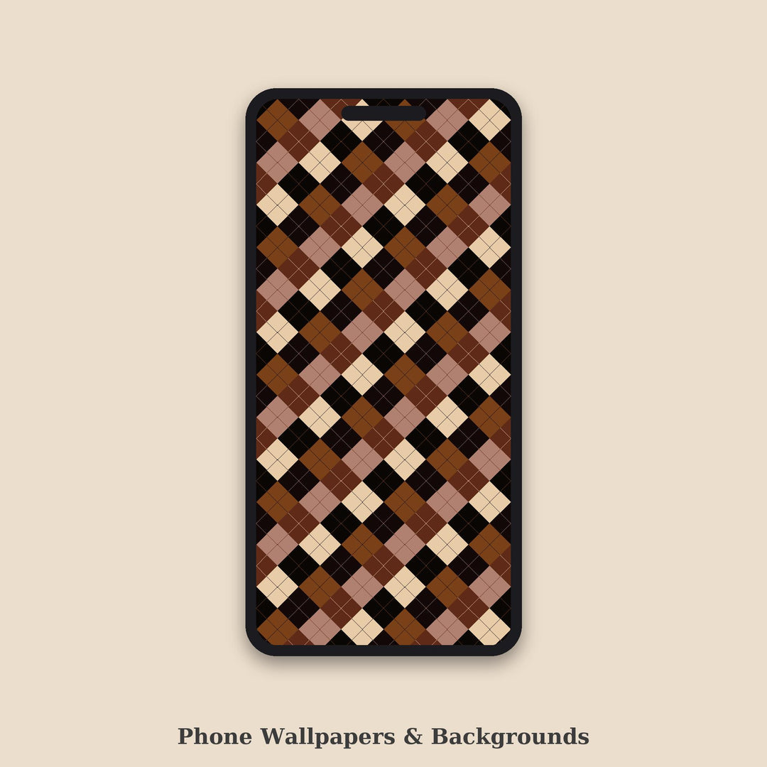 Dark Argyle Seamless Pattern | Multi-Color Dark Roast Argyle | .png .jpg .svg .pdf .pat | Digital Paper | Fabric & Surface Design