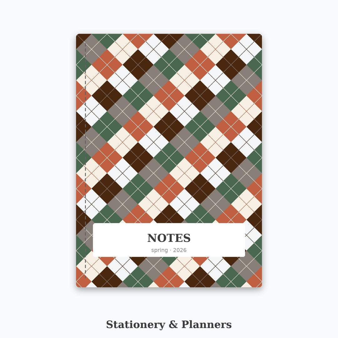 Digital Nomad Cafe Argyle Seamless Pattern | Multi-Color Repeating Fabric Design (Digital Download)
