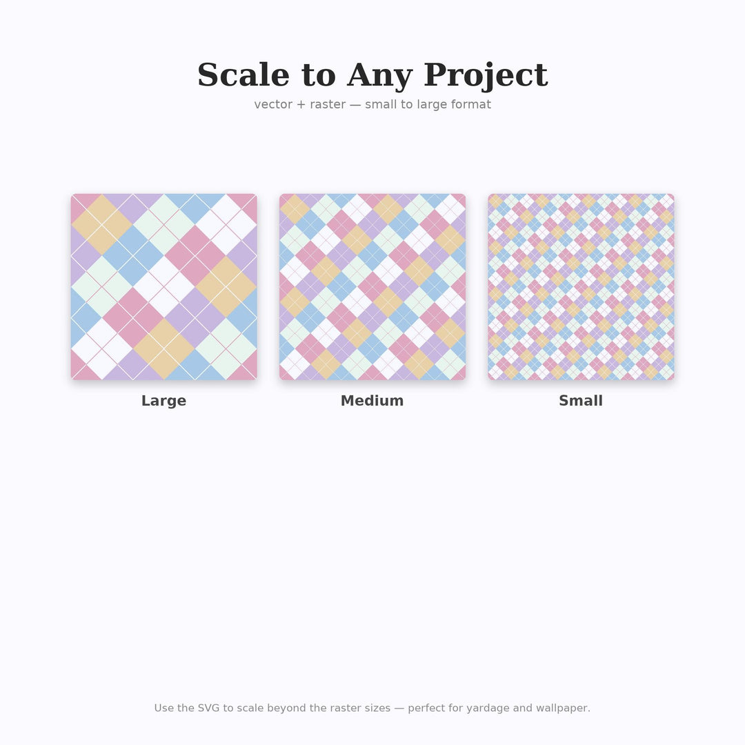 Dream Argyle Seamless Pattern | Multi-Color Dream Pop Argyle | .png .jpg .svg .pdf .pat | Digital Paper | Fabric & Surface Design