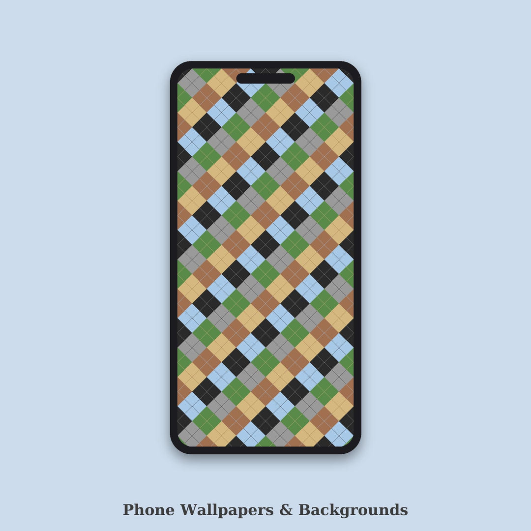 Drone Argyle Seamless Pattern | Multi-Color Drone View Argyle | .png .jpg .svg .pdf .pat | Digital Paper | Fabric & Surface Design