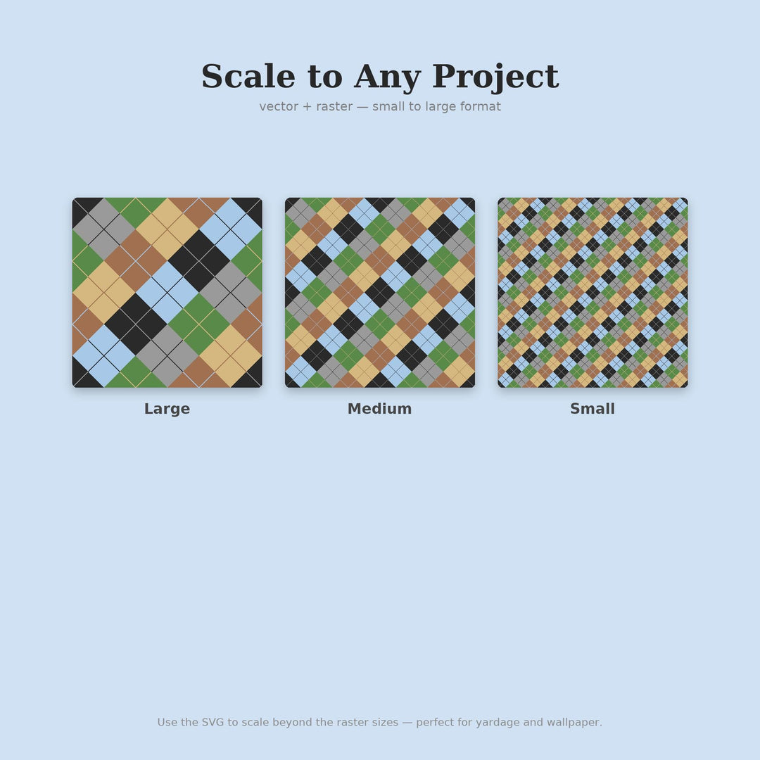 Drone Argyle Seamless Pattern | Multi-Color Drone View Argyle | .png .jpg .svg .pdf .pat | Digital Paper | Fabric & Surface Design