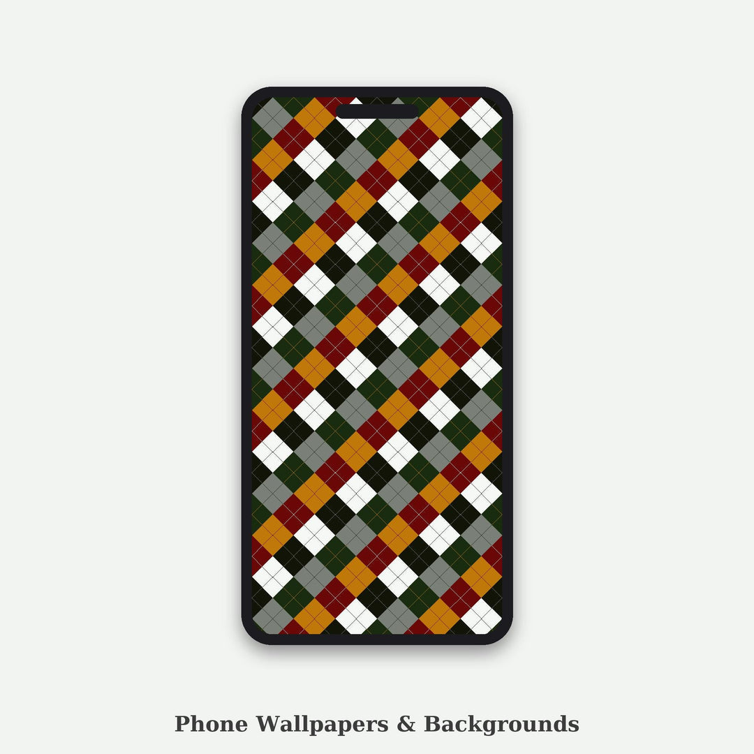 Dungeon Synth Argyle Seamless Pattern | Multi-Color Fabric Design (Digital Download)