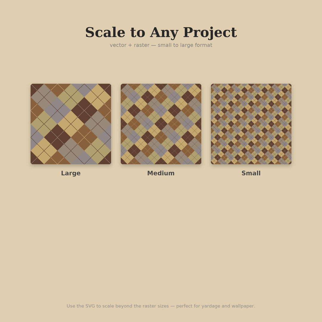 Earth Argyle Seamless Pattern | Multi-Color Earth Naturals Argyle | .png .jpg .svg .pdf .pat | Digital Paper | Fabric & Surface Design