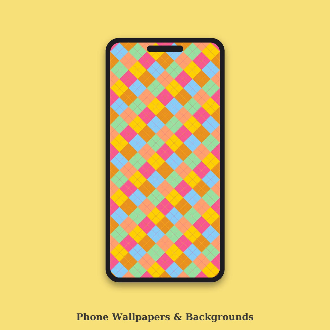 Elated Argyle Seamless Pattern | Multi-Color Elated Argyle | .png .jpg .svg .pdf .pat | Digital Paper | Fabric & Surface Design