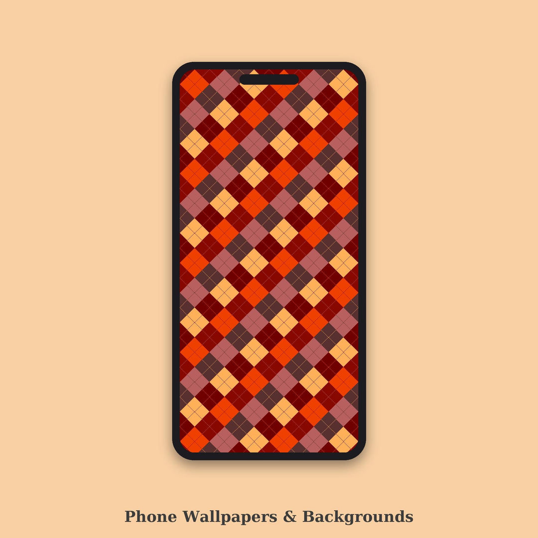 Ember Argyle Seamless Pattern | Multi-Color Ember Skies Argyle | .png .jpg .svg .pdf .pat | Digital Paper | Fabric & Surface Design