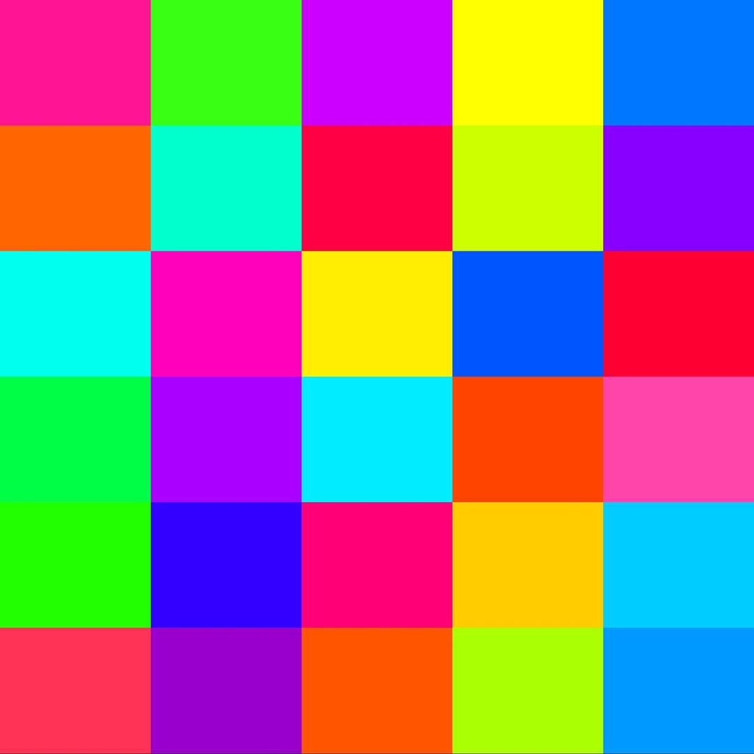 80s Neon Color Palette | 30 Colors | Hex RGB CMYK | Color Guide | Procreate Swatches + ASE | Digital Download