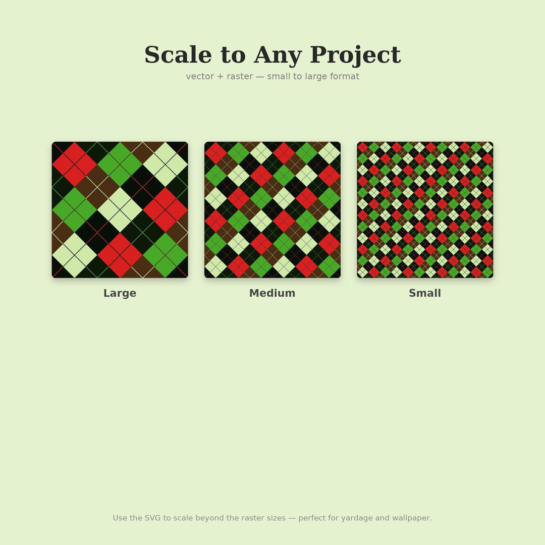 Equatorial Rainforest Argyle Seamless Pattern | Multi-Color Digital Paper (png, jpg, svg, pdf, pat)