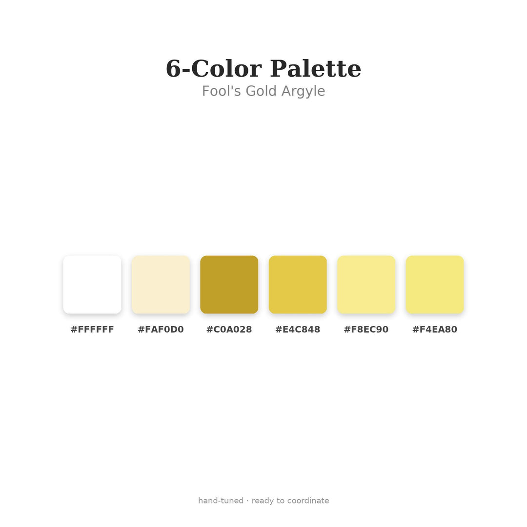 Fool's Gold Argyle Seamless Pattern | Multi-Color Fabric Design (Digital Download)