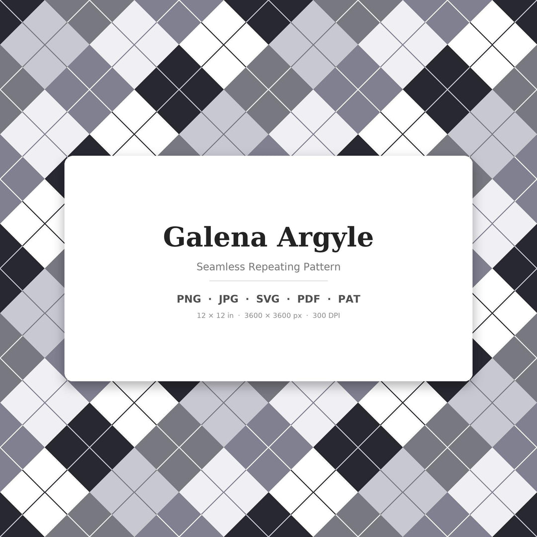 Galena Argyle Seamless Pattern | Multi-Color Fabric Design (Digital Download)