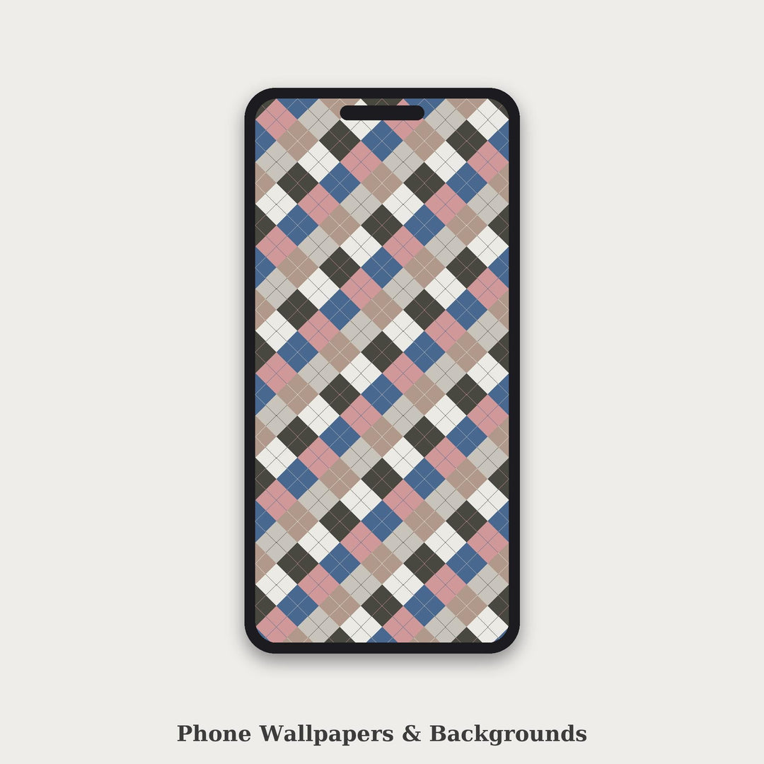 Gallery Argyle Seamless Pattern | Multi-Color Gallery Wall Mix Argyle | .png .jpg .svg .pdf .pat | Digital Paper | Fabric & Surface Design