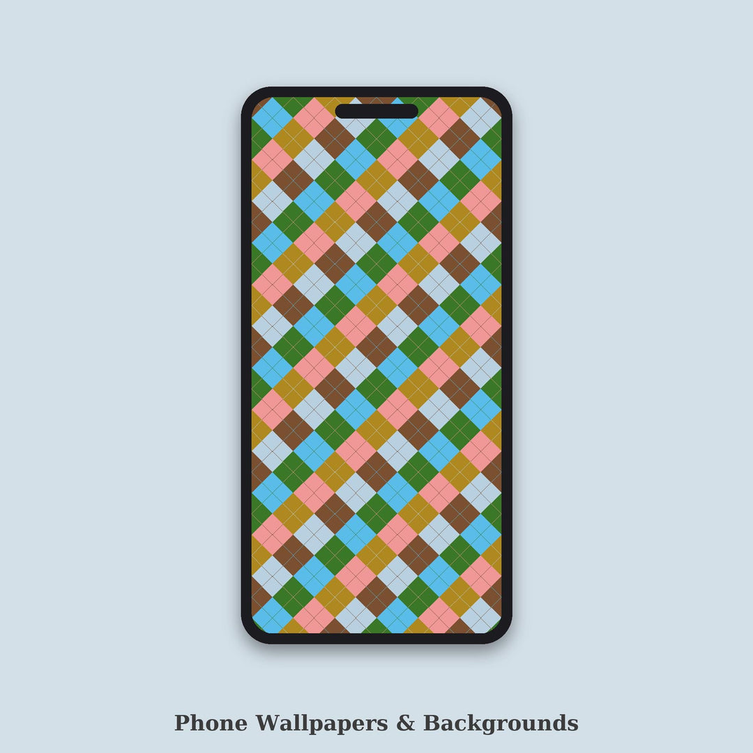 Garden Hose Summer Argyle Seamless Pattern | Fabric Surface Design (Digital Download)