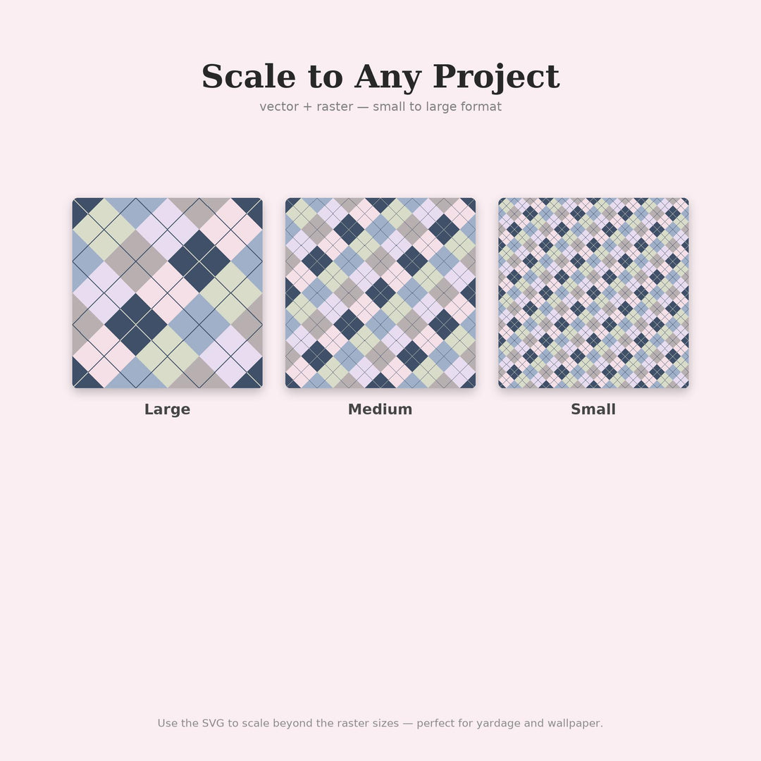 Gentle Argyle Seamless Pattern | Multi-Color Gentle Grief Argyle | .png .jpg .svg .pdf .pat | Digital Paper | Fabric & Surface Design