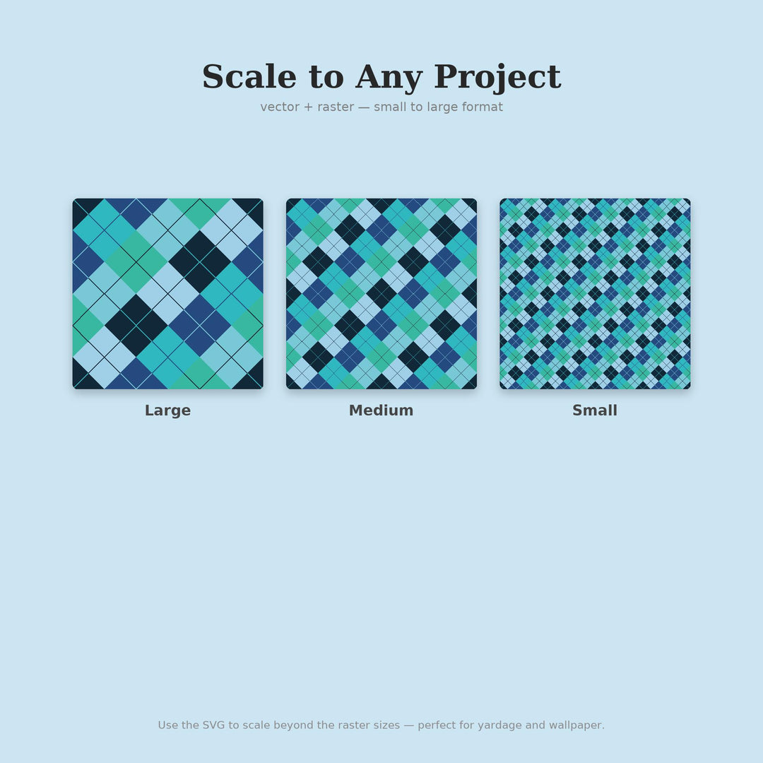 Glacier Argyle Seamless Pattern | Multi-Color Glacier Melt Argyle | .png .jpg .svg .pdf .pat | Digital Paper | Fabric & Surface Design