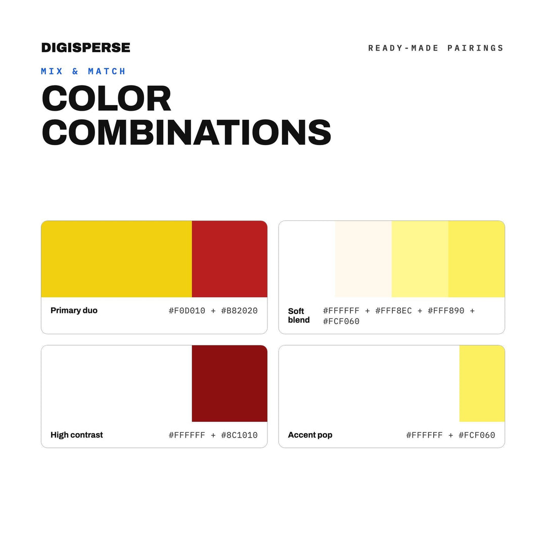 Saffron Color Palette | 30 Procreate Swatches, HEX, RGB, CMYK (Digital Download)