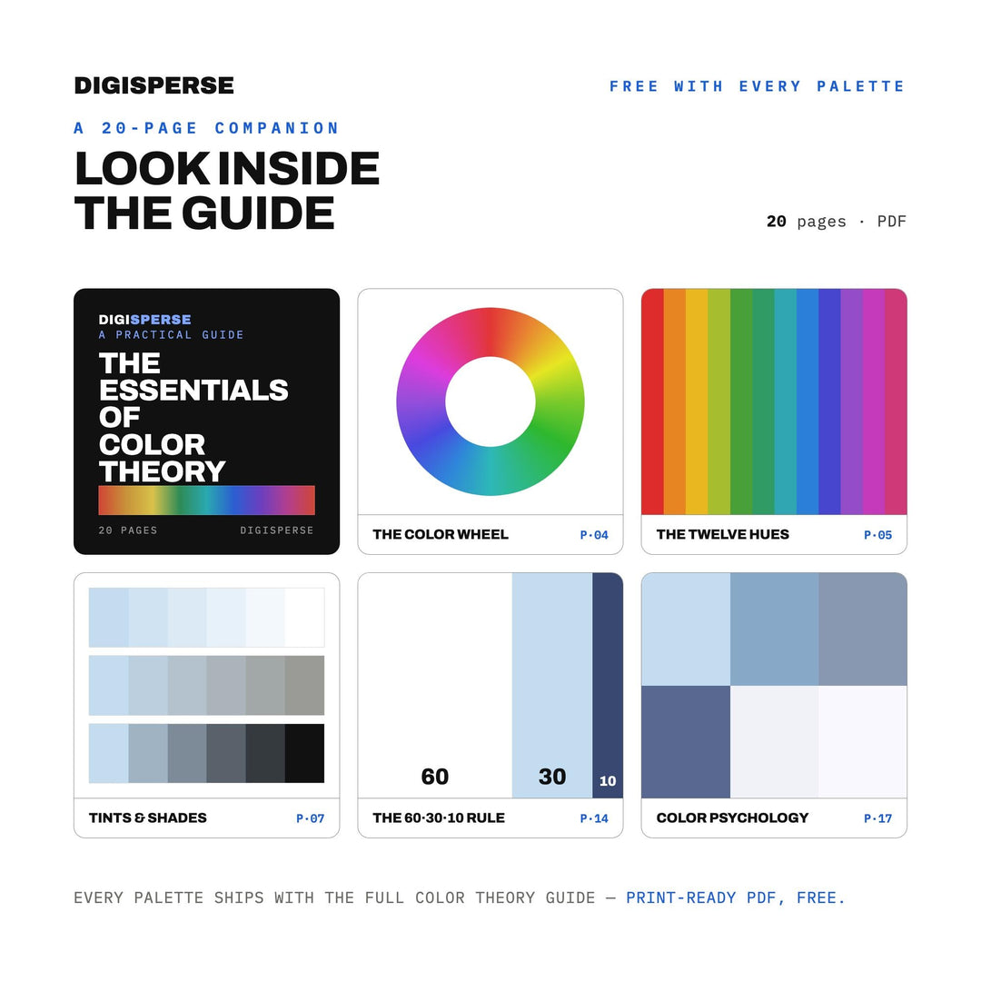 Celestite Color Palette | 30 Colors | Hex RGB CMYK | Color Guide | Procreate Swatches + ASE | Digital Download