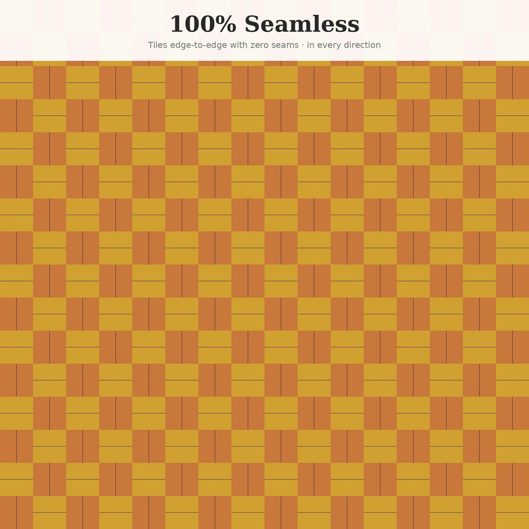 Spiced Pear Basketweave Seamless Pattern | Autumn Harvest Digital Paper (Digital Download)