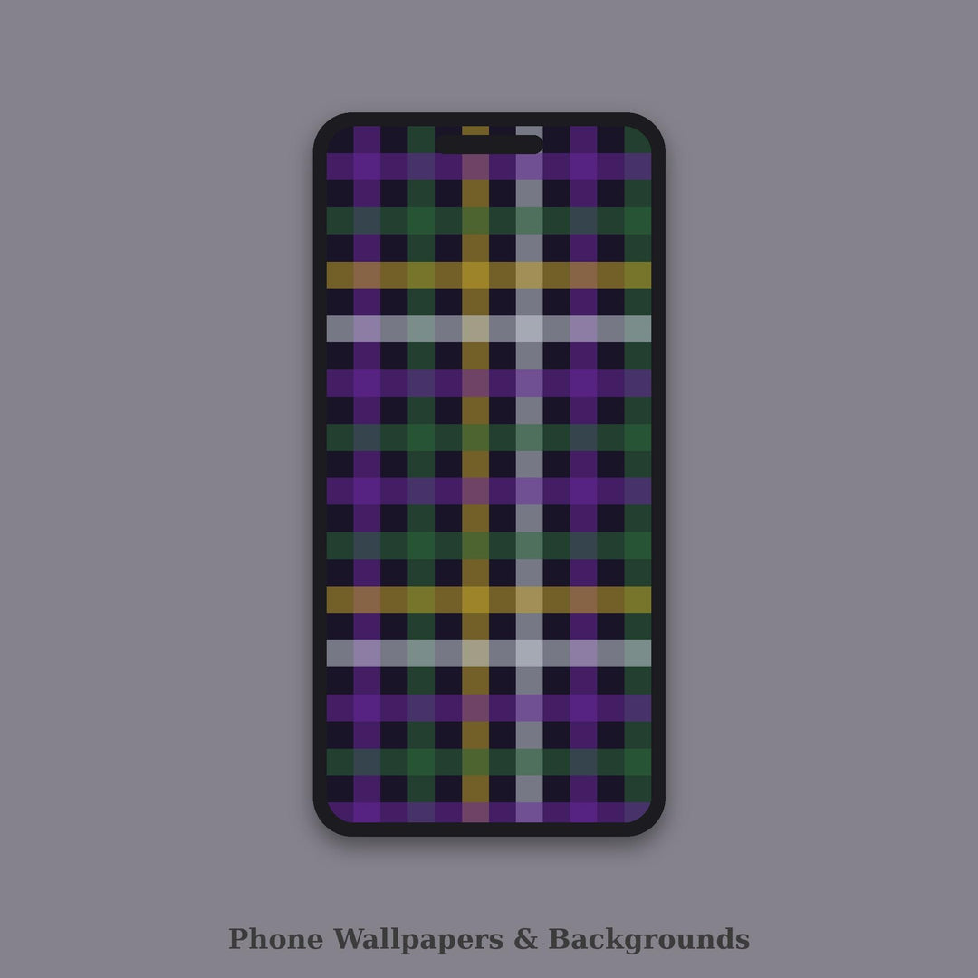 Midnight Coven Tartan Seamless Pattern | Halloween Witchy Fabric Design (Digital Download)