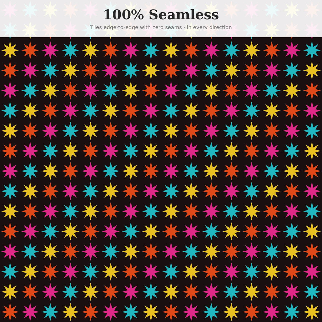 Day Moroccan Tile Seamless Pattern | Multi-Color Day of the Dead Moroccan Tile | .png .jpg .svg .pdf .pat | Digital Paper
