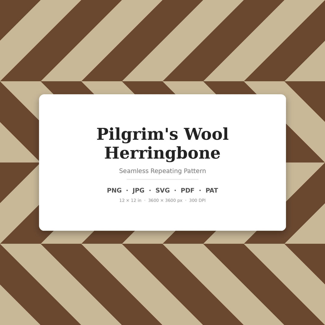 Pilgrim's Herringbone Seamless Pattern | Multi-Color Pilgrim's Wool Herringbone | .png .jpg .svg .pdf .pat | Digital Paper
