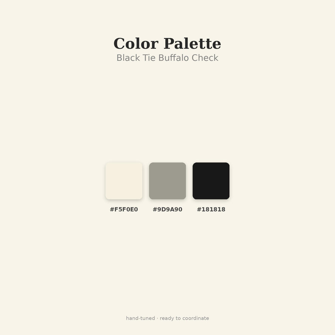 Black Buffalo Check Seamless Pattern | Black Tie Buffalo Check | .png .jpg .svg .pdf .pat | Digital Paper | Fabric & Surface Design