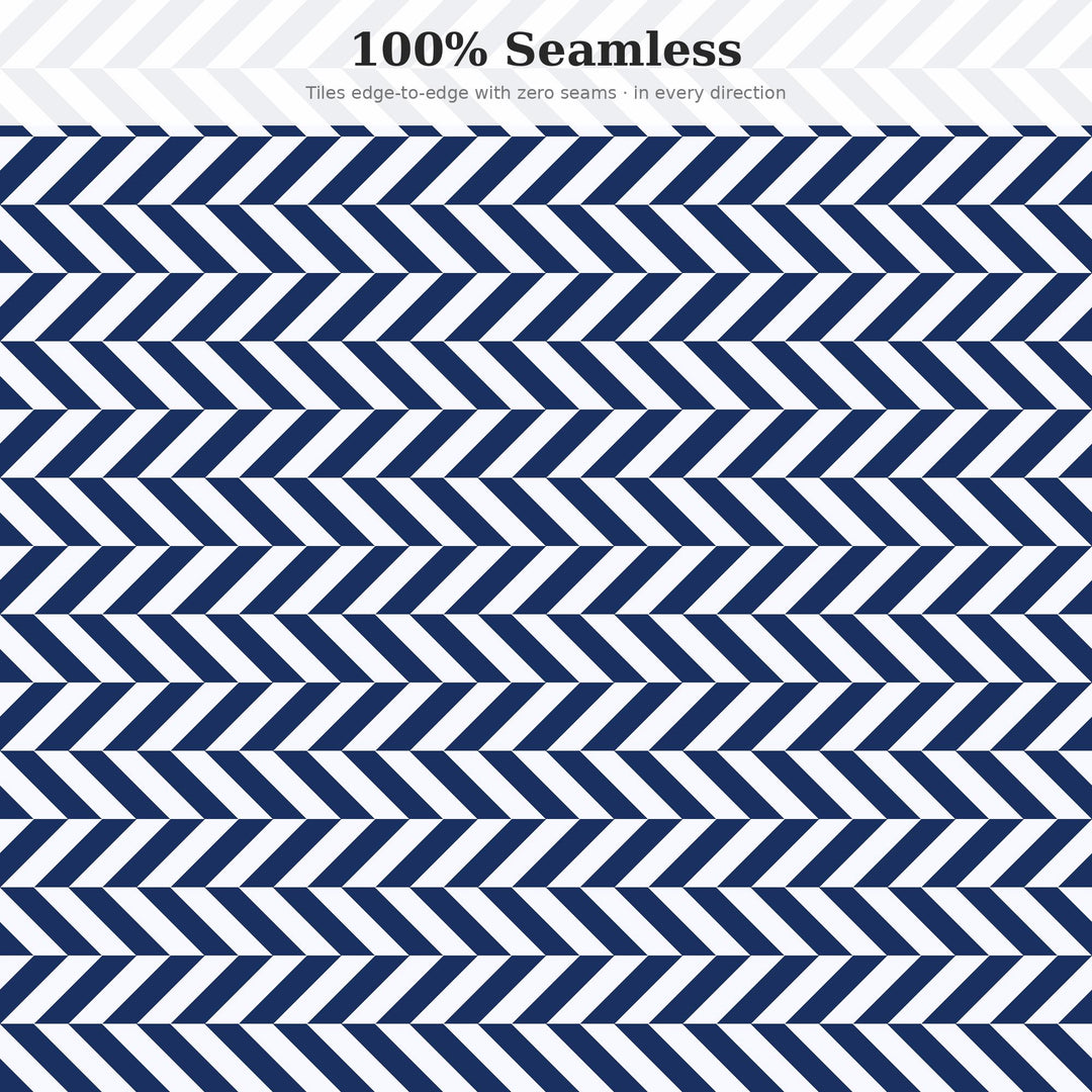 Polo Herringbone Seamless Pattern | Navy White Fabric Surface Design (Digital Download)
