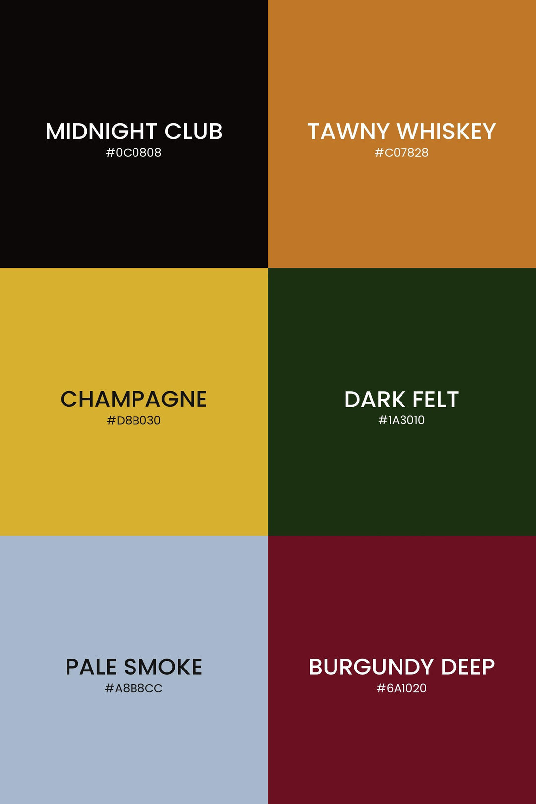 1920s Speakeasy Color Palette | 30 Procreate Swatches, HEX RGB CMYK (Digital Download)
