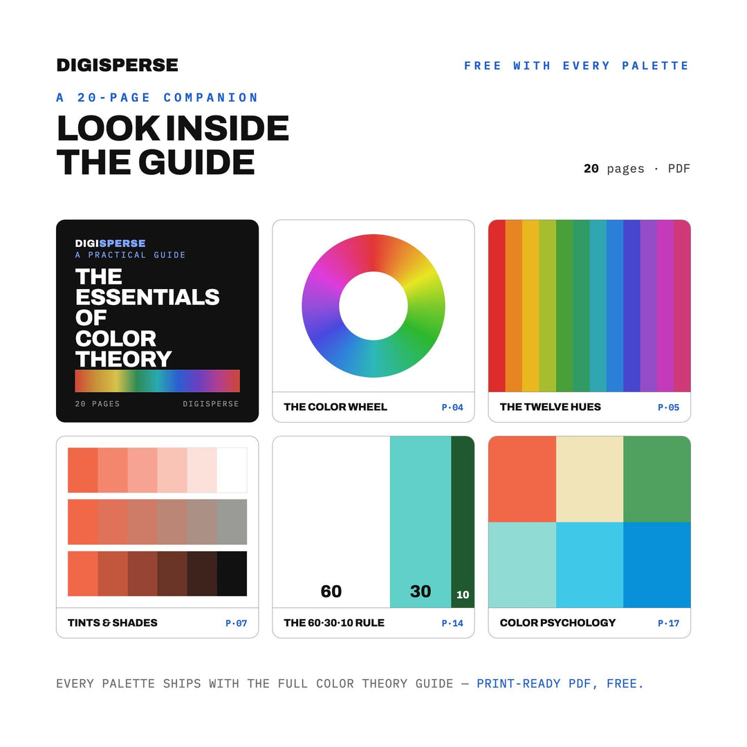 Caribbean Shore Color Palette | 30 Procreate Swatches, HEX, RGB, CMYK (Digital Download)