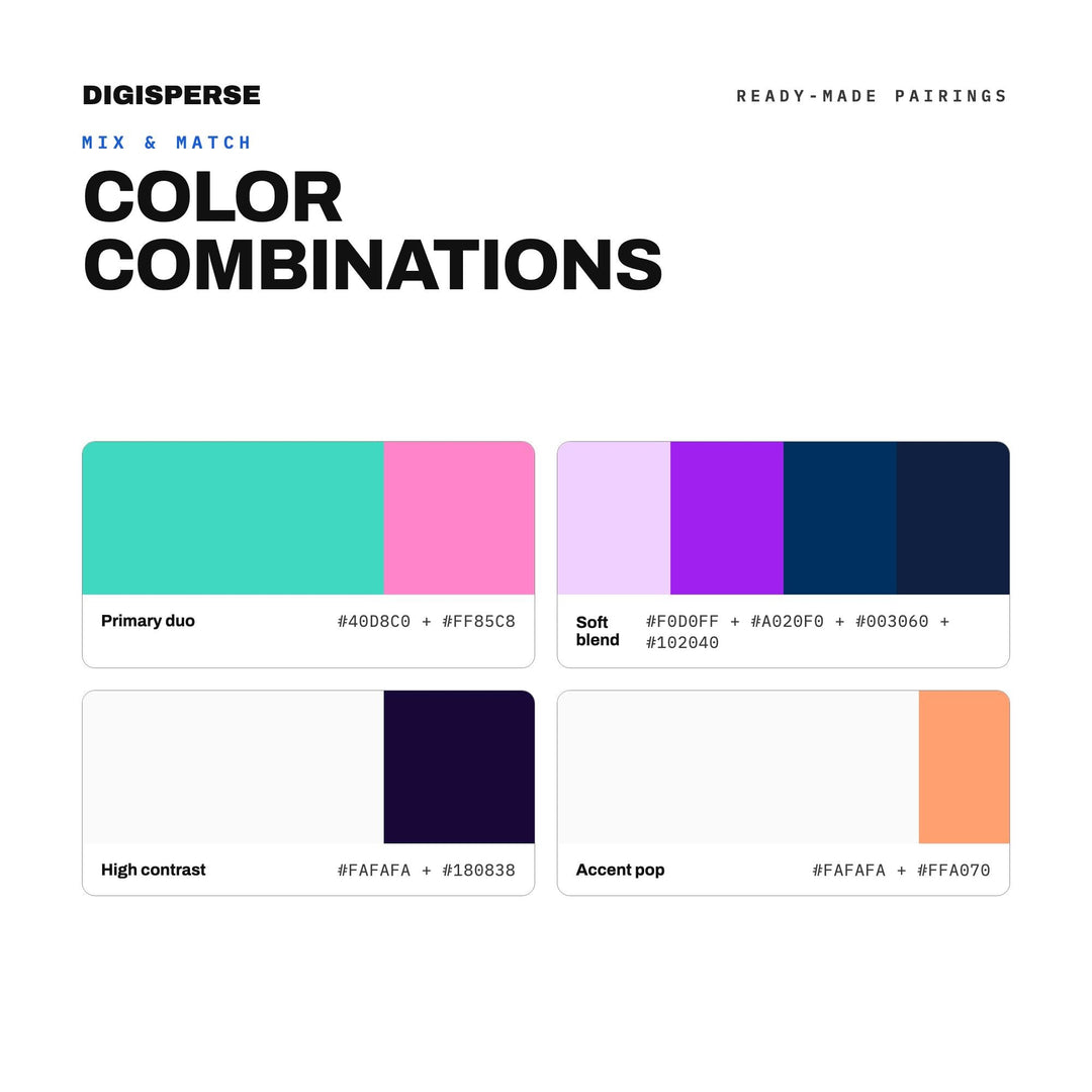 Miami Vice Color Palette | 30 Procreate Swatches, HEX, RGB, CMYK (Digital Download)
