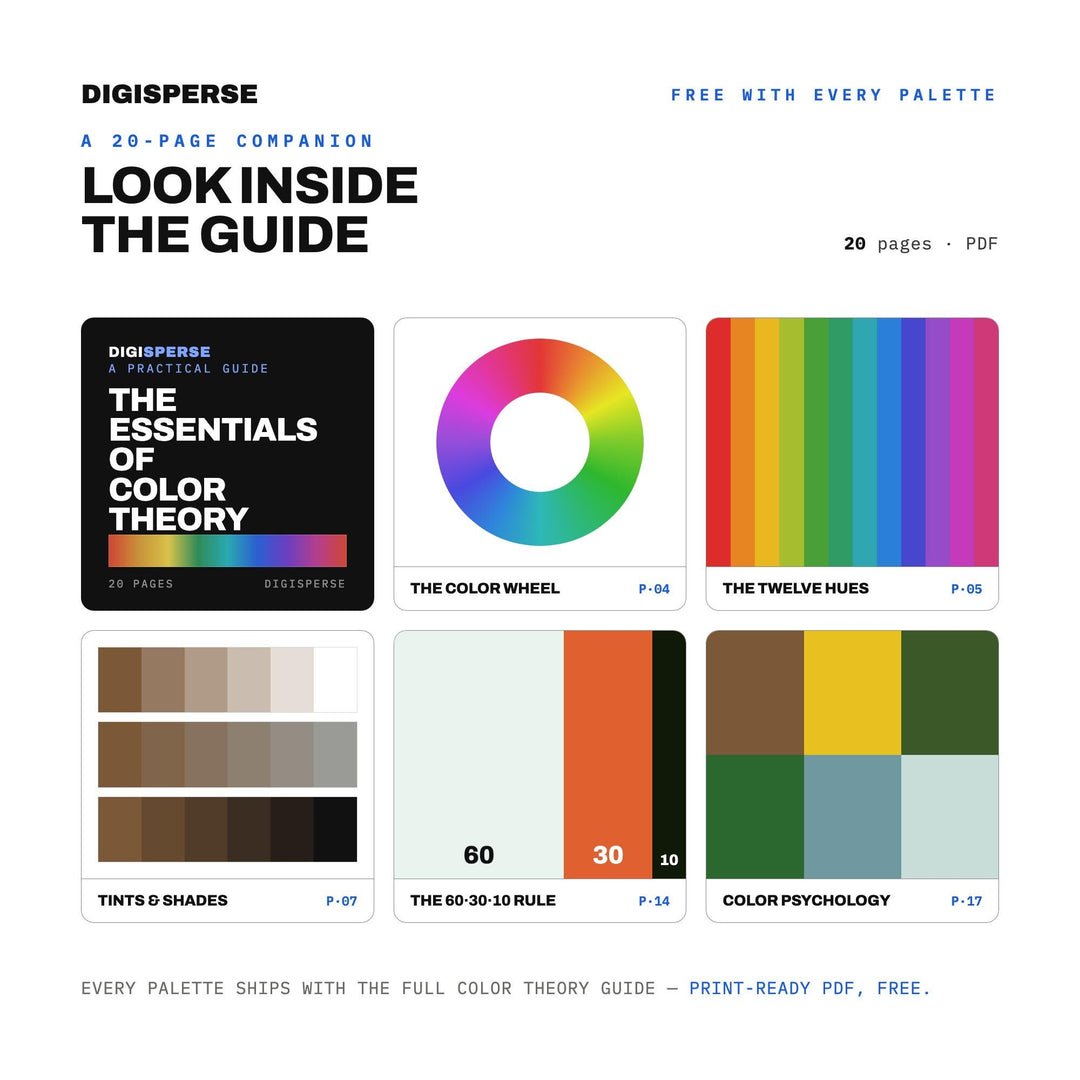 Monteverde Cloud Forest Color Palette | 30 Colors | Hex RGB CMYK | Color Guide | Procreate Swatches + ASE | Digital Download