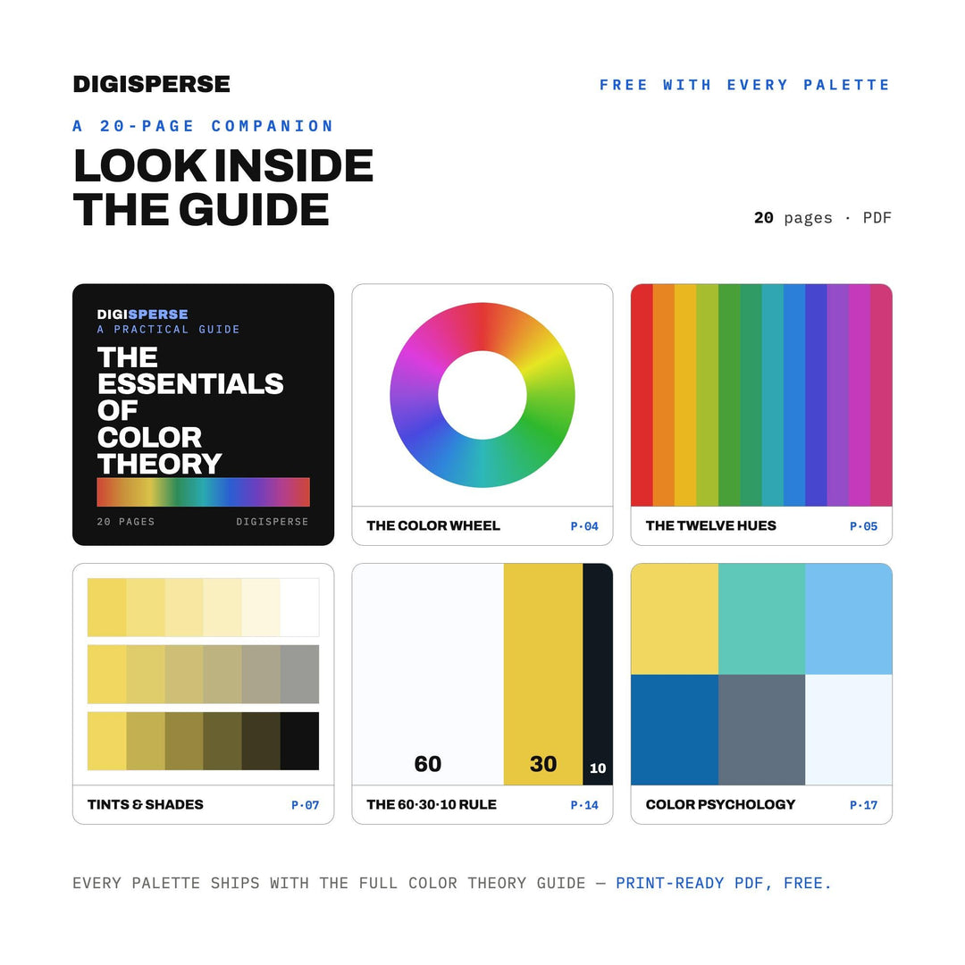 Clean Minimal Color Palette for Calm Wellness Branding and Modern Studio Art, 30 Clarity Fresh Hues, Procreate Swatches, Hex Codes