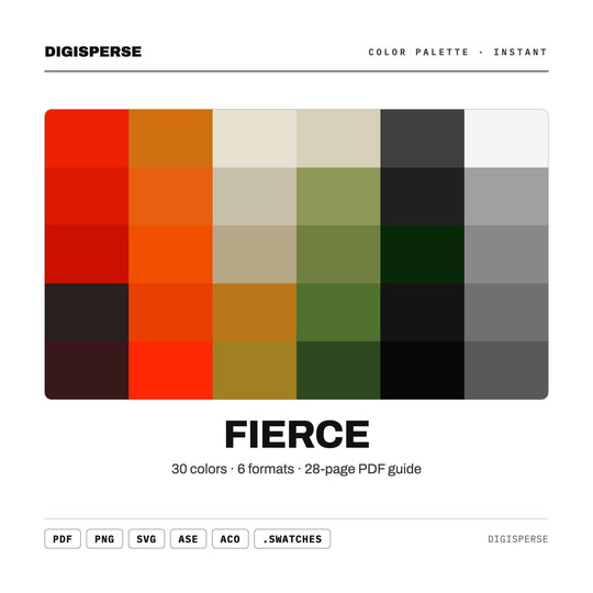 Fierce color palette — main preview