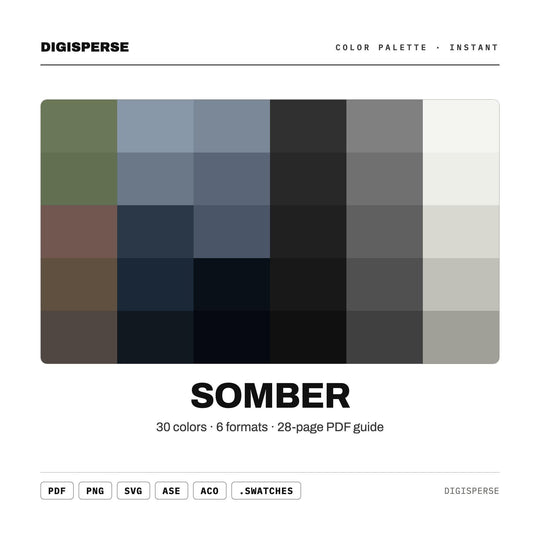 Somber color palette — main preview