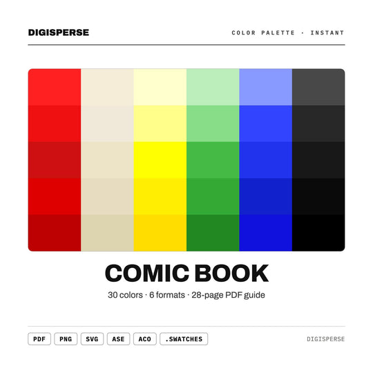 Comic Book color palette — main preview