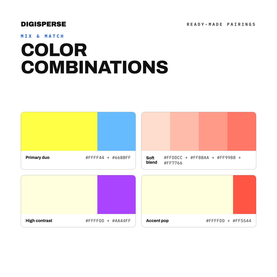 K-Pop Bright Color Palette | 30 Procreate Swatches, ASE Guide (Digital Download)