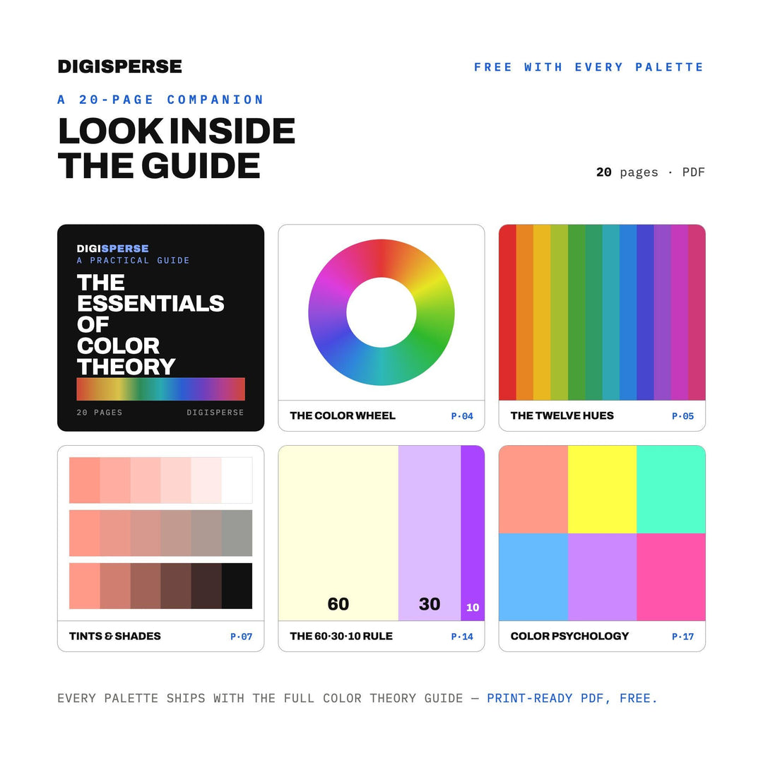 K-Pop Bright Color Palette | 30 Procreate Swatches, ASE Guide (Digital Download)