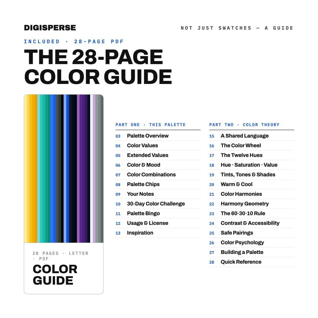 Sci-Fi Epic Color Palette | 30 Cinematic Colors, Procreate, ASE (Digital Download)