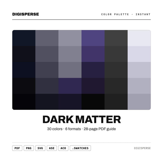 Dark Matter color palette — main preview