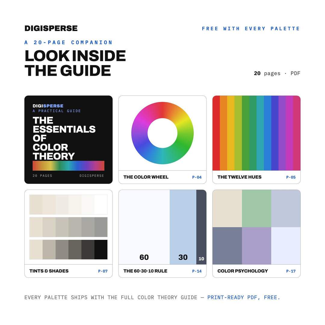 Ghost Light Color Palette | 30 Colors | Hex RGB CMYK | Color Guide | Procreate Swatches + ASE | Digital Download