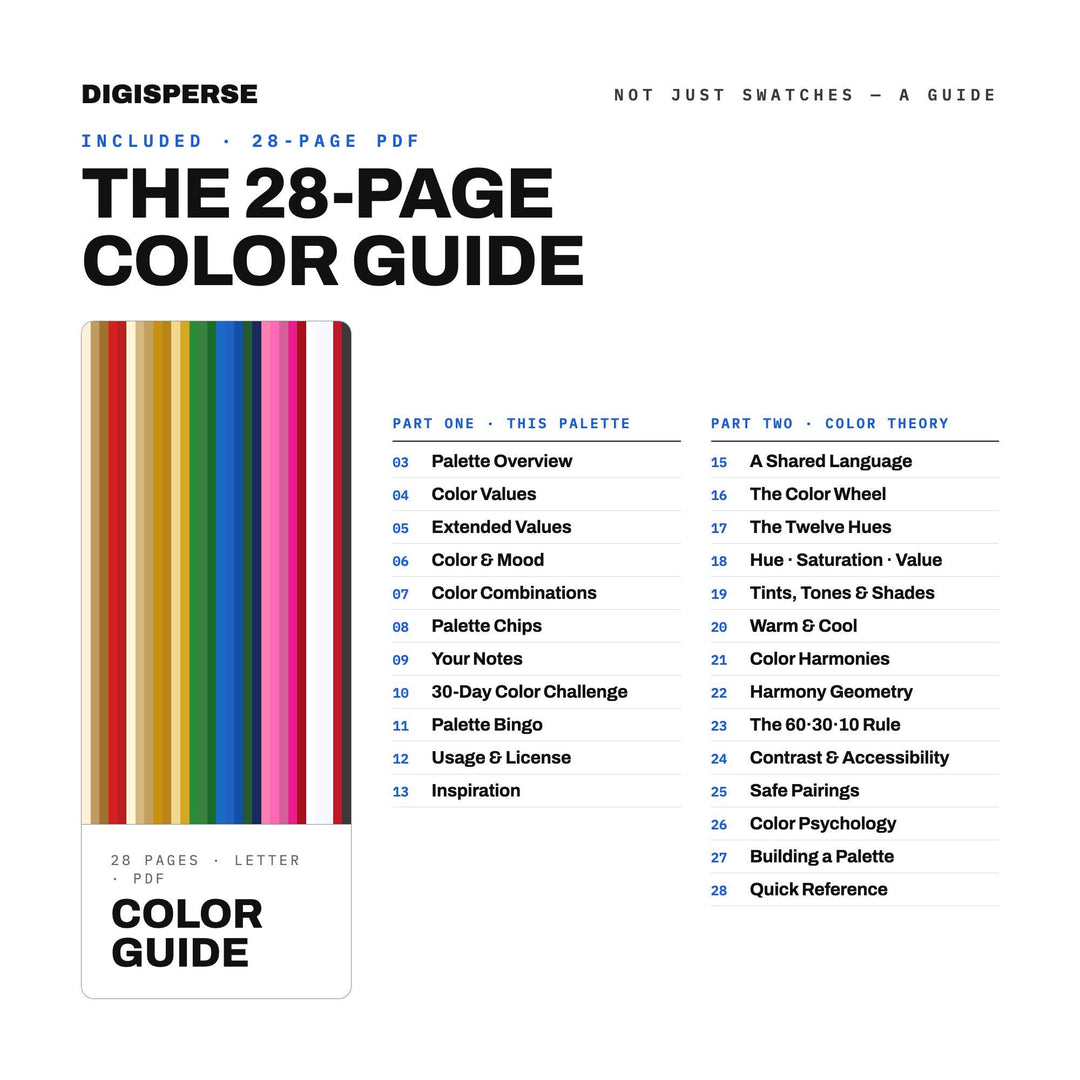 Ugly Sweater Party Color Palette | 30 Festive Hex, RGB, CMYK Swatches (Digital Download)