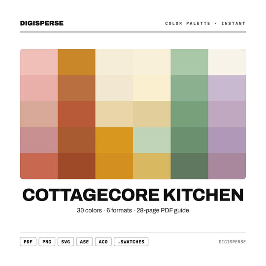 Cottagecore Kitchen color palette — main preview