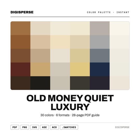 Old Money Quiet Luxury color palette — main preview