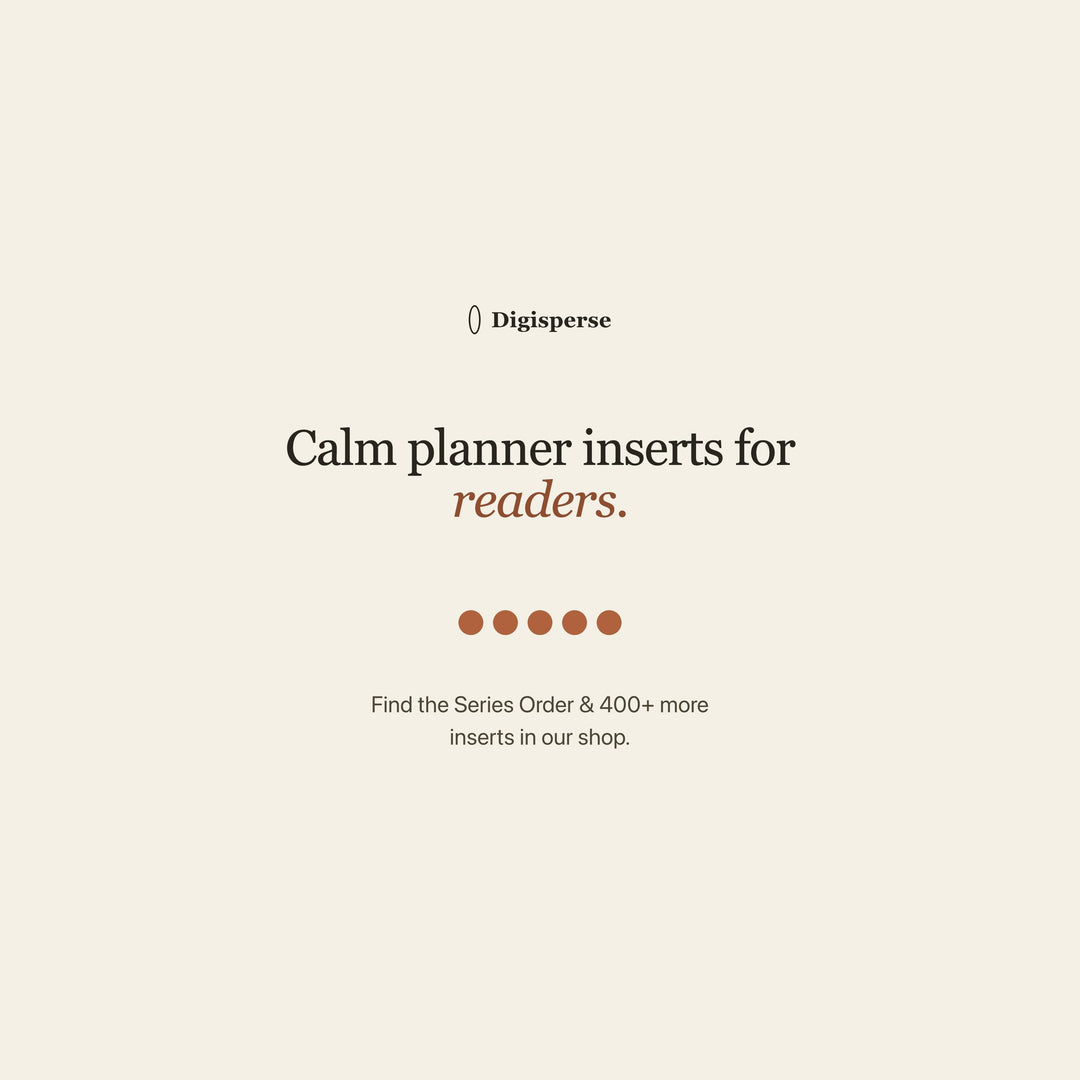 Series Order printable planner insert — preview image 20 of 20