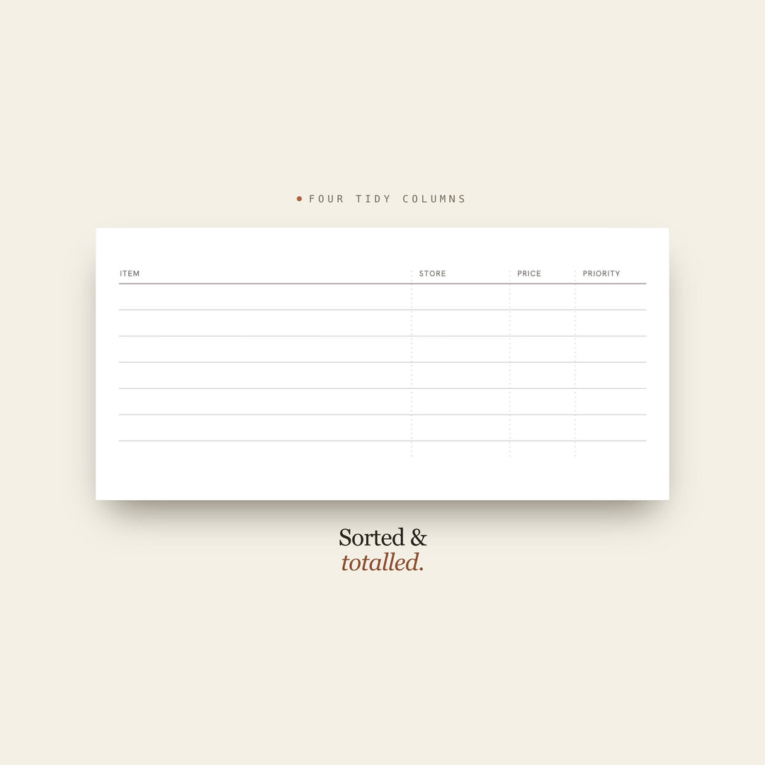 Wish List printable planner insert — preview image 9 of 20