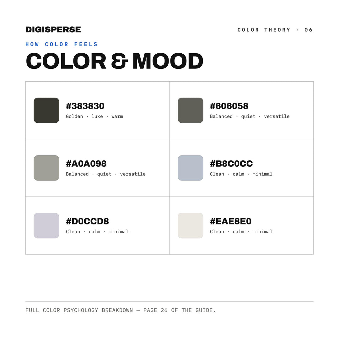 Ghost Forest Color Palette | 30 Nature Hues, Procreate, ASE (Digital Download)