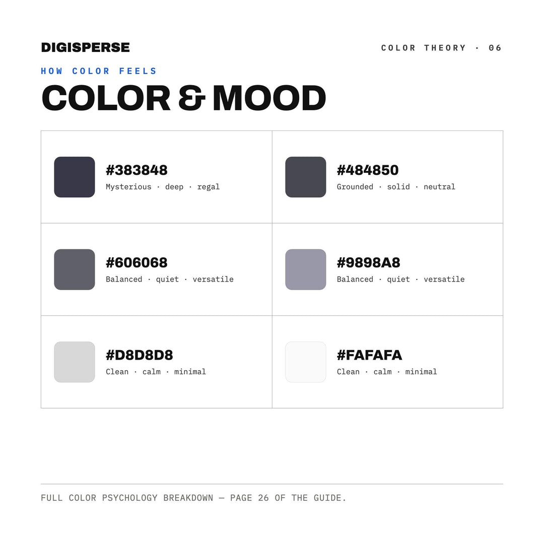 Silver Mirror Color Palette | 30 Colors | Hex RGB CMYK | Color Guide | Procreate Swatches + ASE | Digital Download