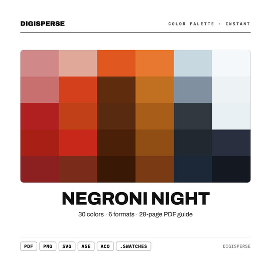 Negroni Night color palette — main preview