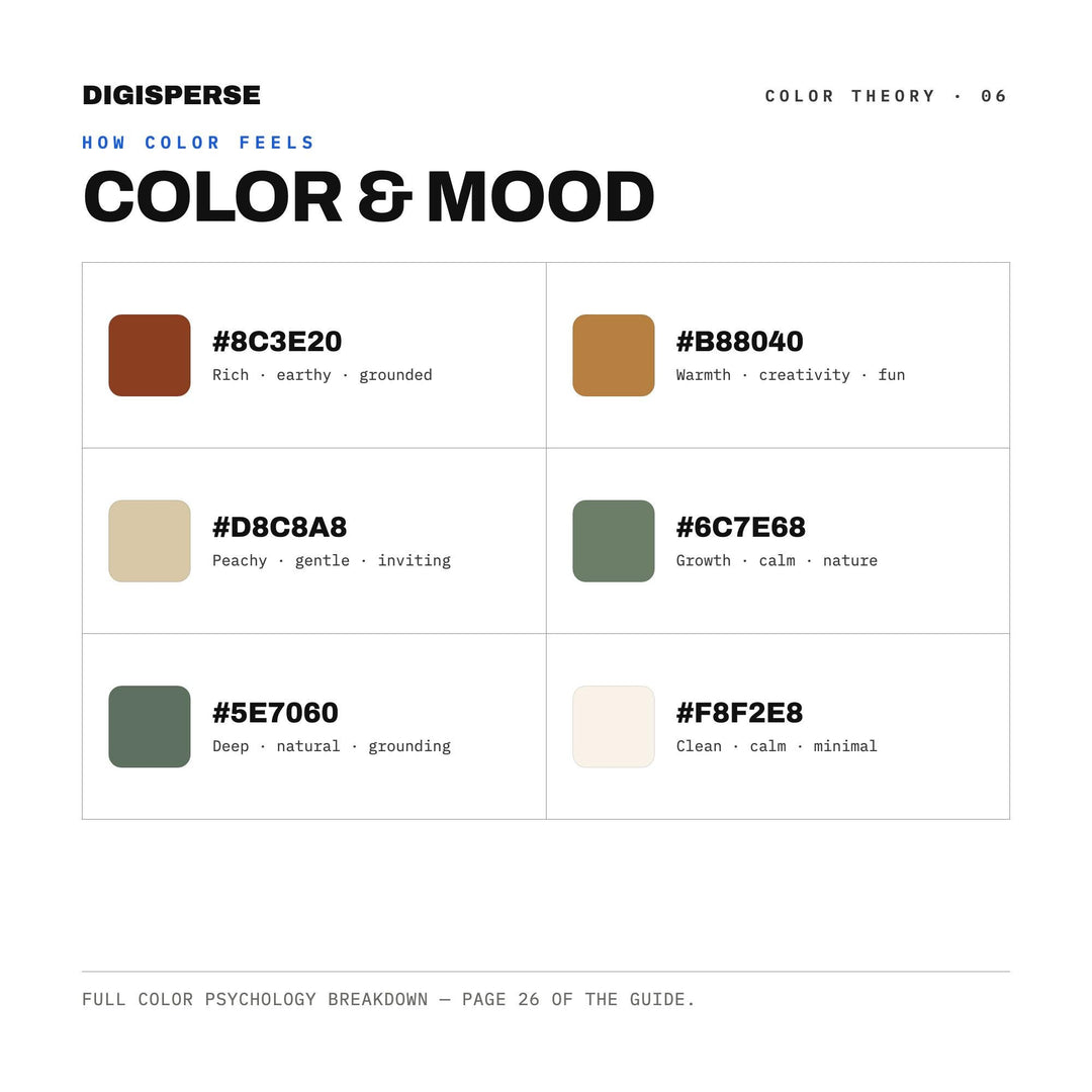 Ceramic Studio Morning Color Palette | 30 Earthy Tones (Digital Download)